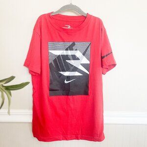 Nike 3Brand Red Black Logo Shirt Size Medium